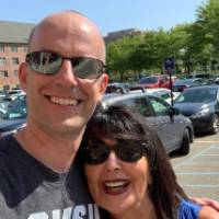 Dr. Bobeldyk stops to pose with President Mantella